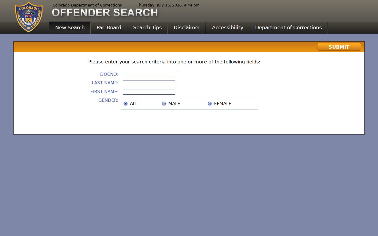 Hinsdale County criminal record CDOC offender lookup